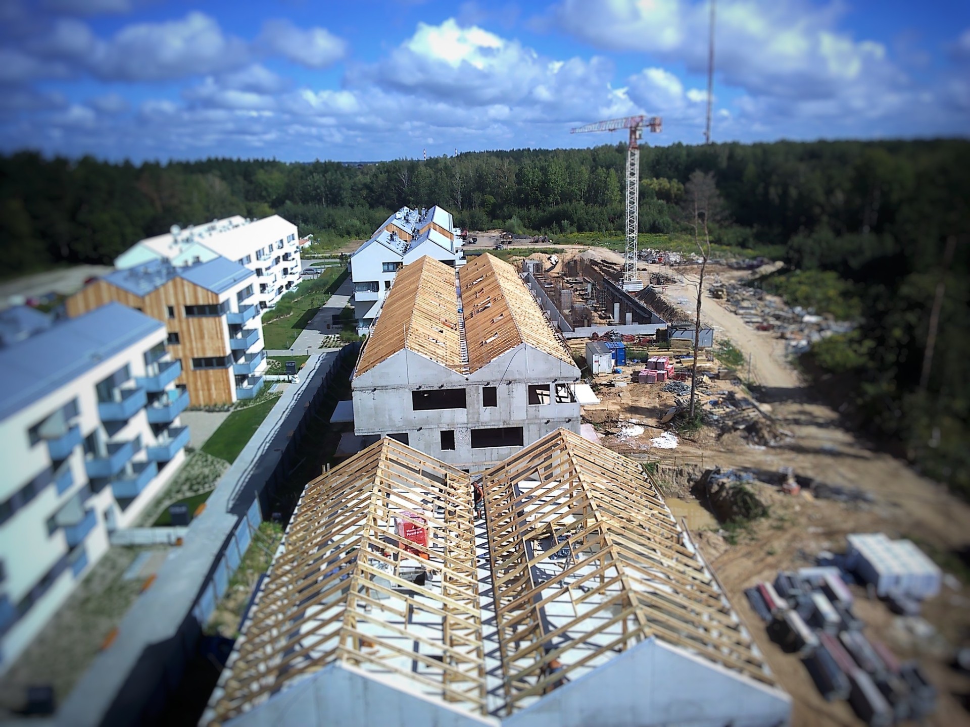 Dom z dachem z wiązarów – realizacja na Śląsku